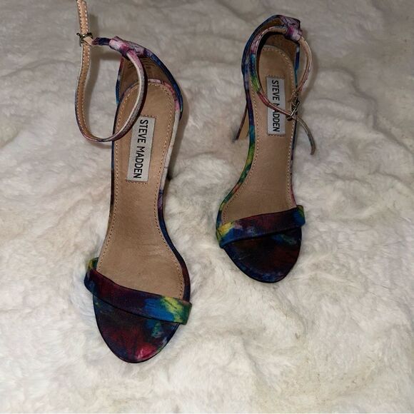 Steve Madden size 6 tie-dye strap heels - Picture 11 of 15